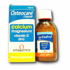 Osteocare ( Calcium Carbonate + Magnesium carbonate + Vitamin D 3 + Zinc ) liquid 120 ml 